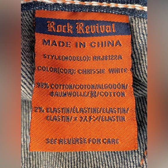 ROCK REVIVAL CHRISSIE BOOT JEANS SZ 32 - Picture 10 of 15